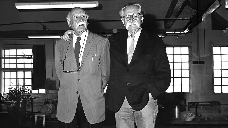 Альдо Лонди и Этторе Соттсасс в 1991 году