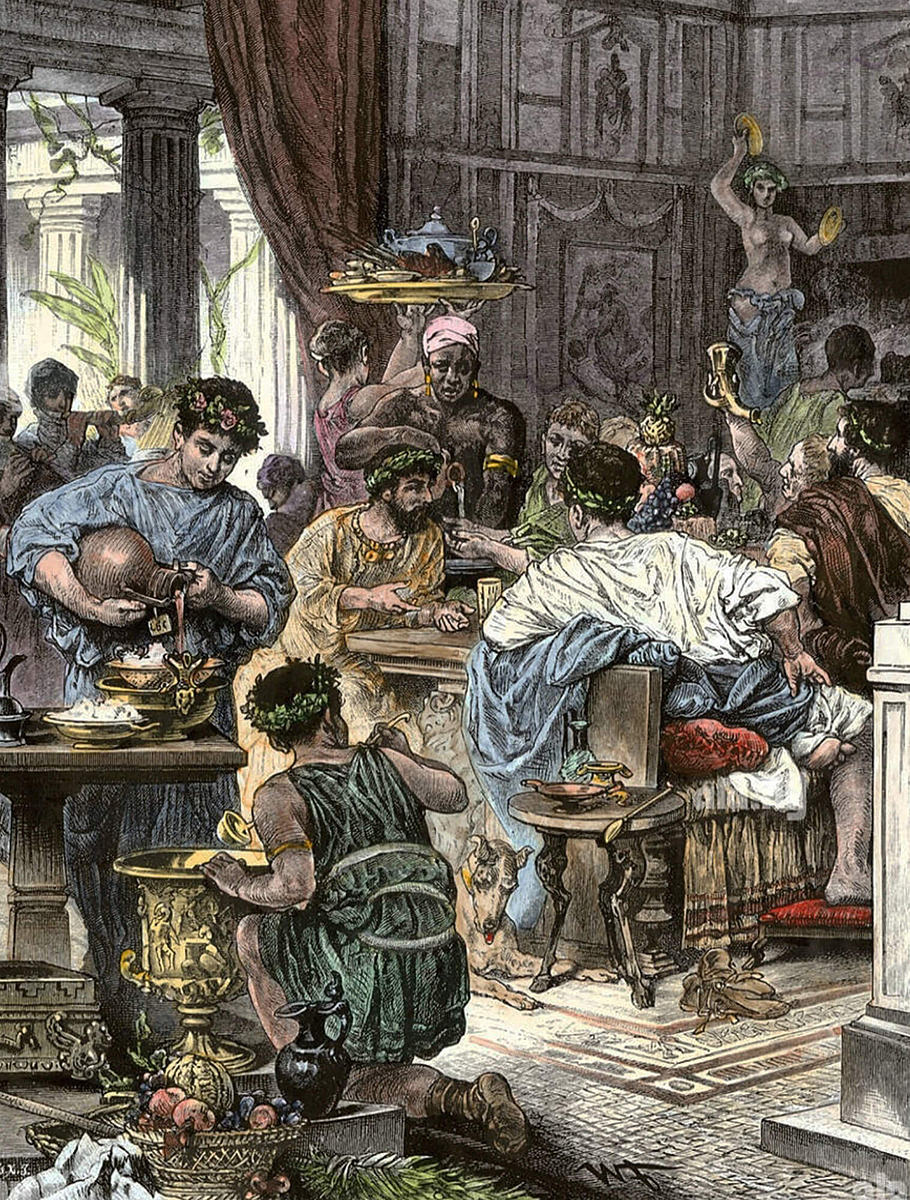 Трапеза в Древнем Риме