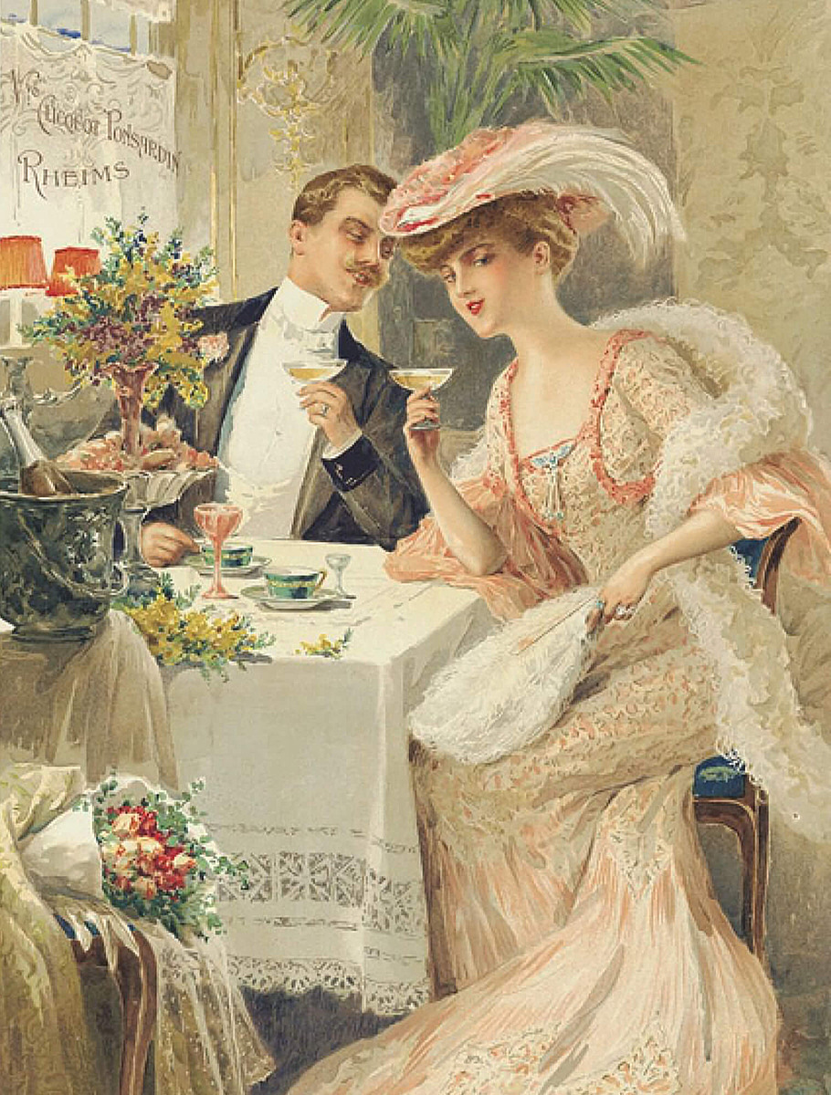 Романтический ужин с шампанским