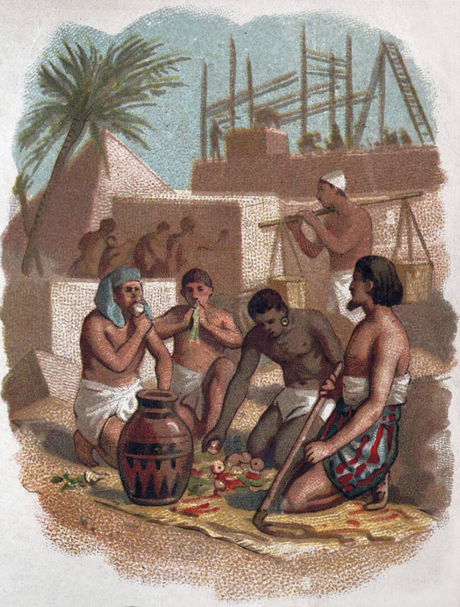 Египтяне едят овощи