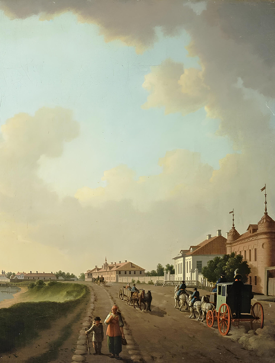 «Окраина Петербурга у фарфорового завода», Бенжамин Патерсен, 1793 г