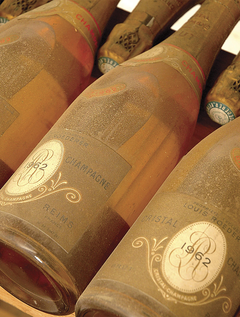 Винтажные бутылки Cristal