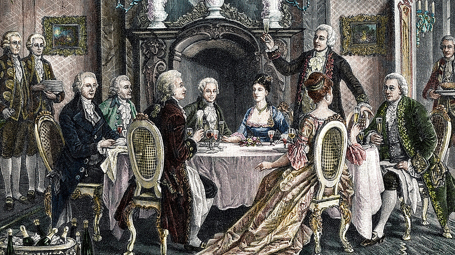 Ужин в доме оперного певца Эмануэля Шиканедера в честь Вольфганга Амадея Моцарта