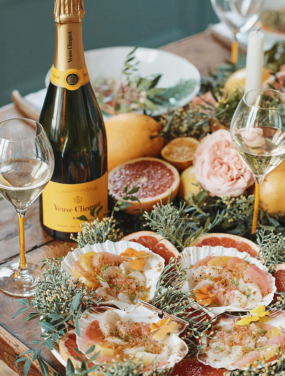 Закуски к сухим шампанским