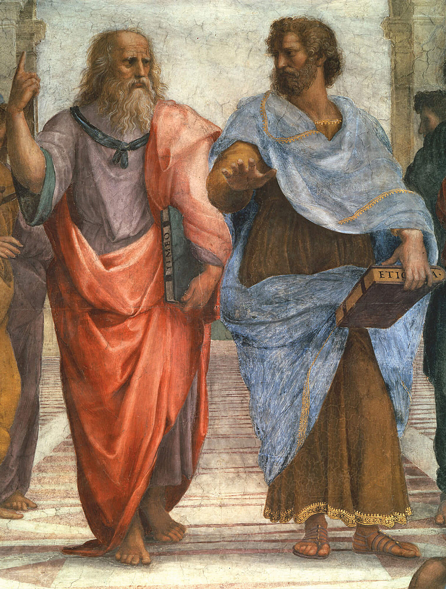 Фрагмент фрески «Афинская школа», Рафаэль