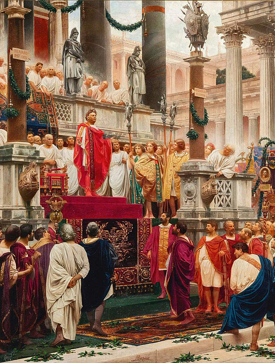 «Речь императора Траяна», Алессандро Пиньи