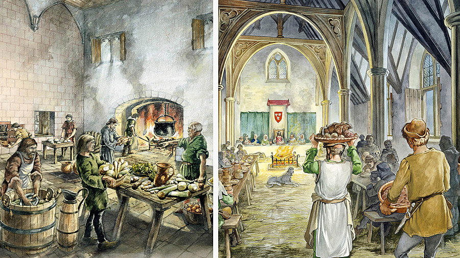 Средневековая кухня и пир