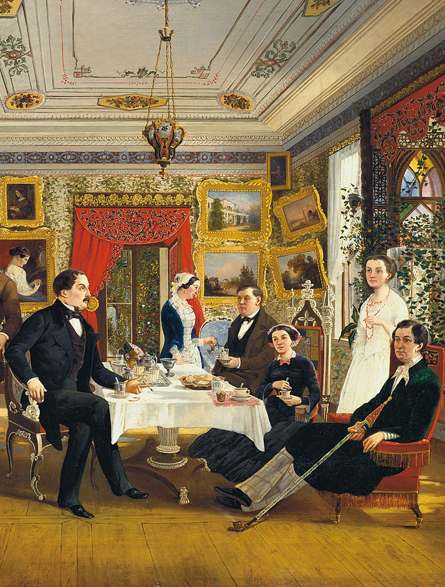 «За чайным столом», Алексей Волосков