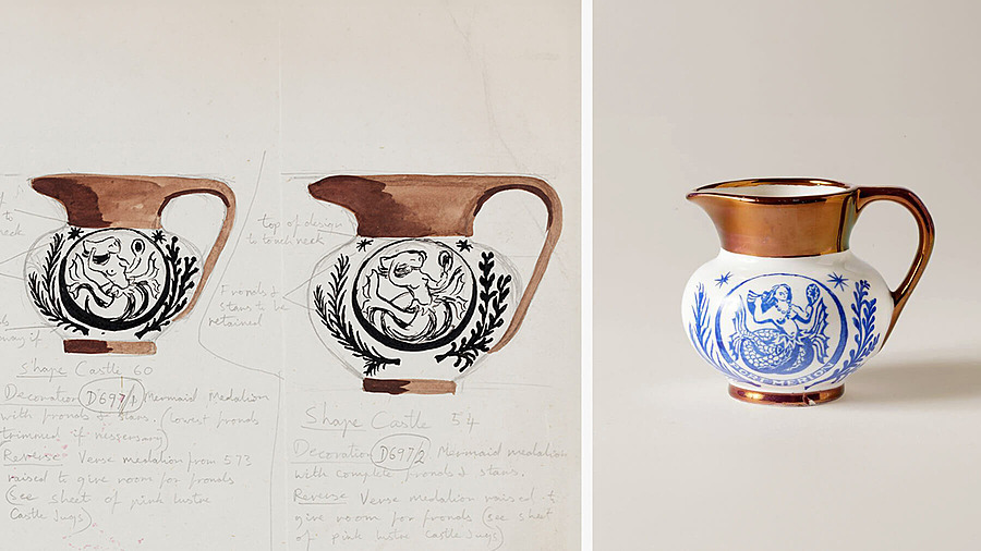 Молочник «Русалочка», созданный по эскизам Сьюзен Уильямс-Эллис, 1958 год