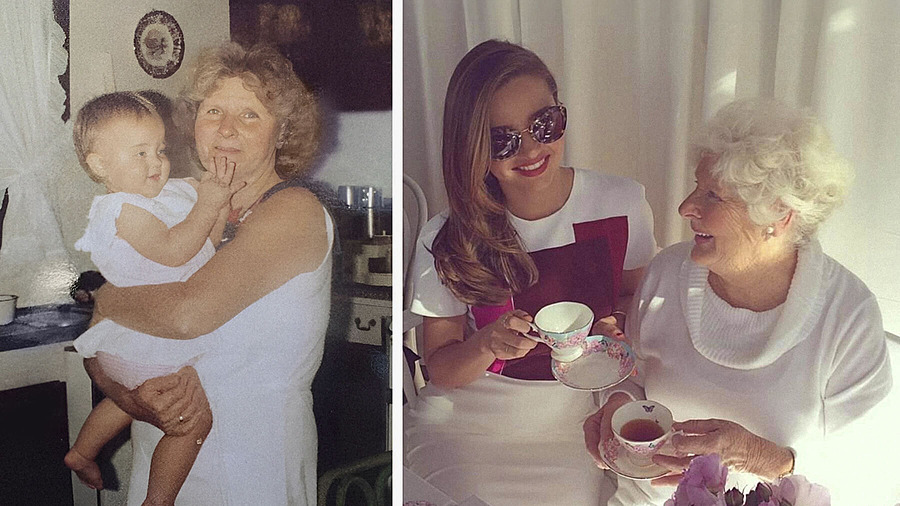 Миранда Керр с бабушкой Энн