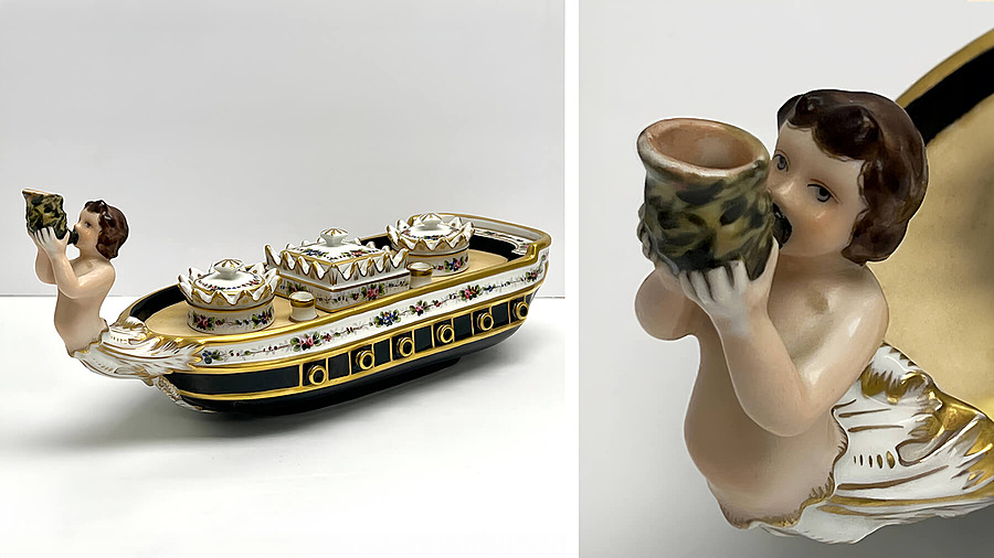 Фарфоровая чернильница «Корабль» от Vista Alegre