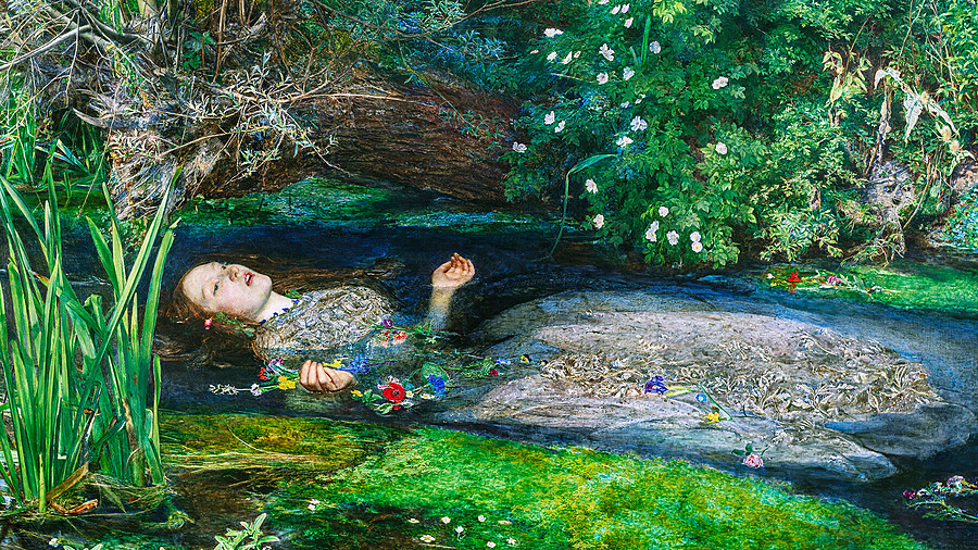 «Офелия», Д. Э. Милле, одна из самых известных картин прерафаэлитов