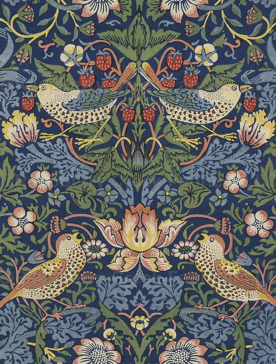 Рисунок Strawberry Thief («Земляничный воришка») 1883 года