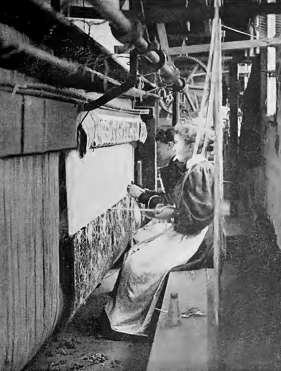 Производство ковров в мастерской компании Морриса