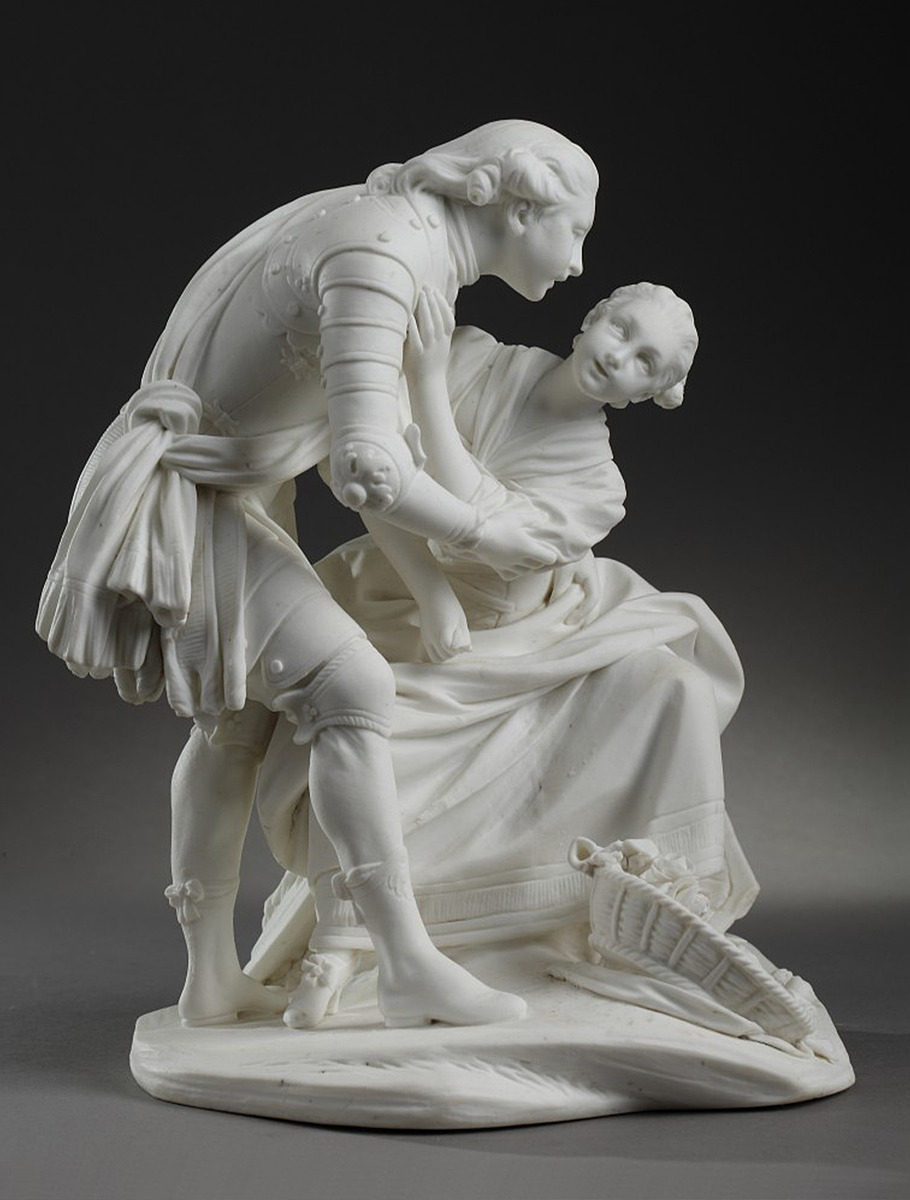 Статуэтка из тонкого севрского бисквитного фарфора