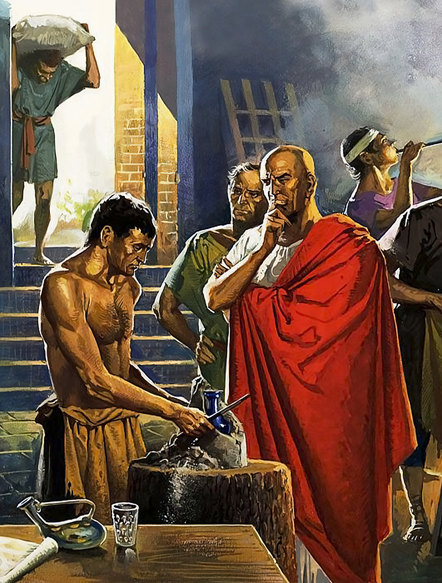 Производство стекла в эпоху античности