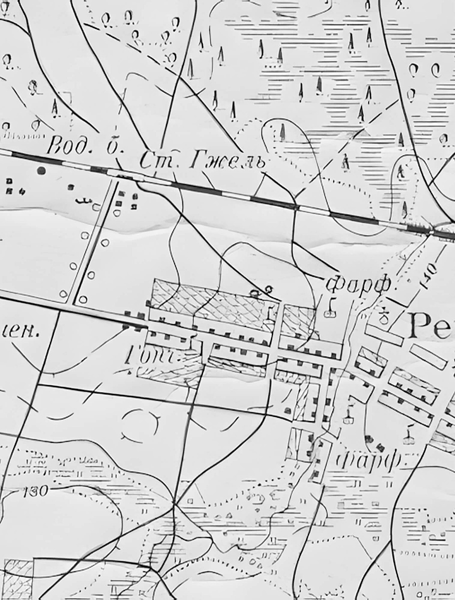 Село Гжель на карте