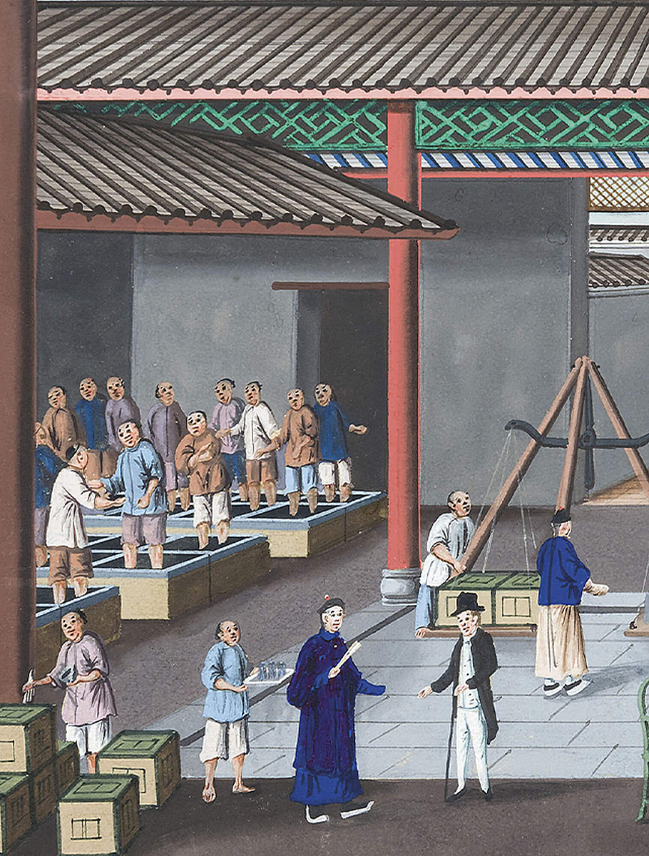 Чайная мануфактура в Китае