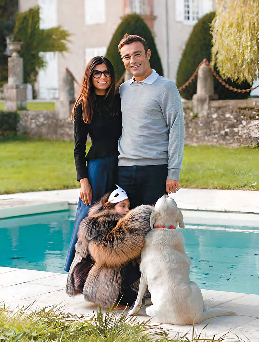 Бертран Рейно с семьей