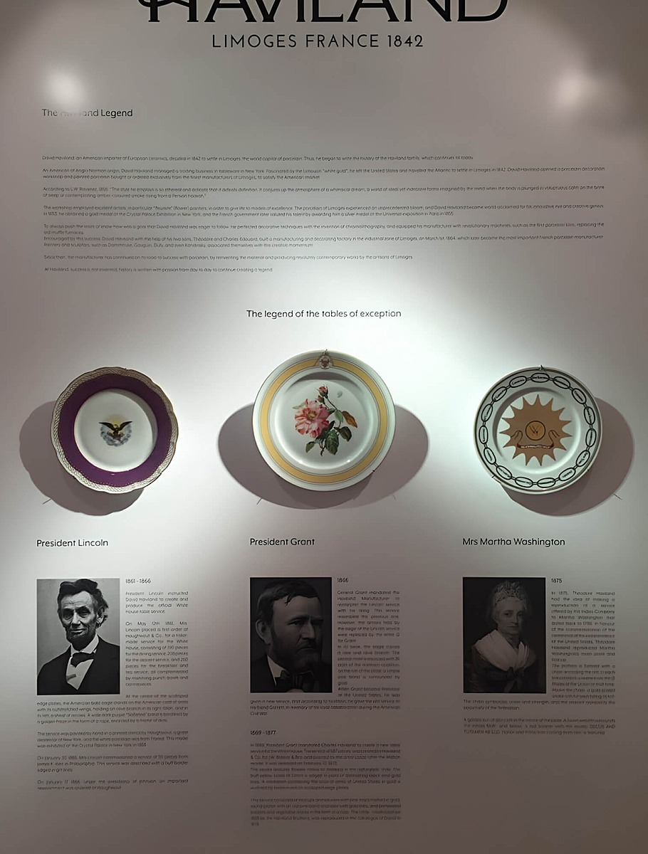Посуда Haviland для президента Линкольна, Улисса Гранта и Марты Вашингтон