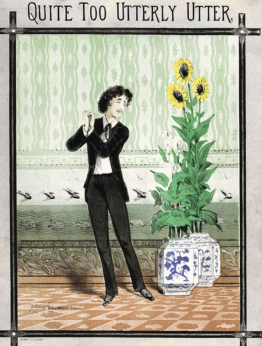 Эстет восхищается фарфором. Альфред Конканен, 1881 г.