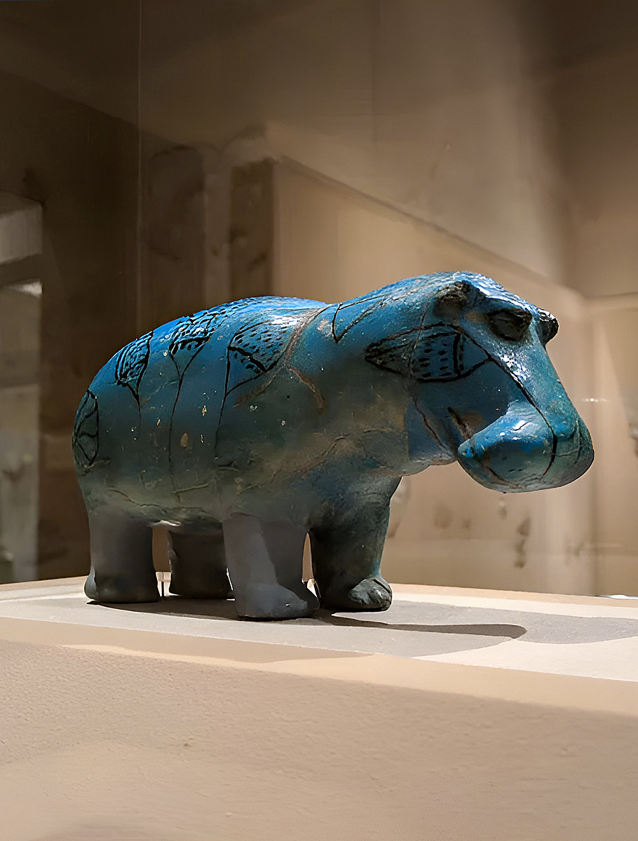 Бегемот из фаянса по имени Уильям, Метрополитан Музей