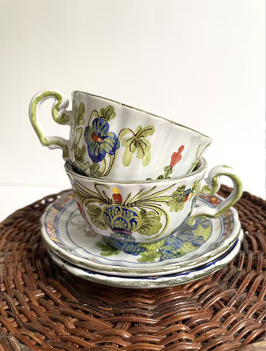 Кофейные пары из майолики