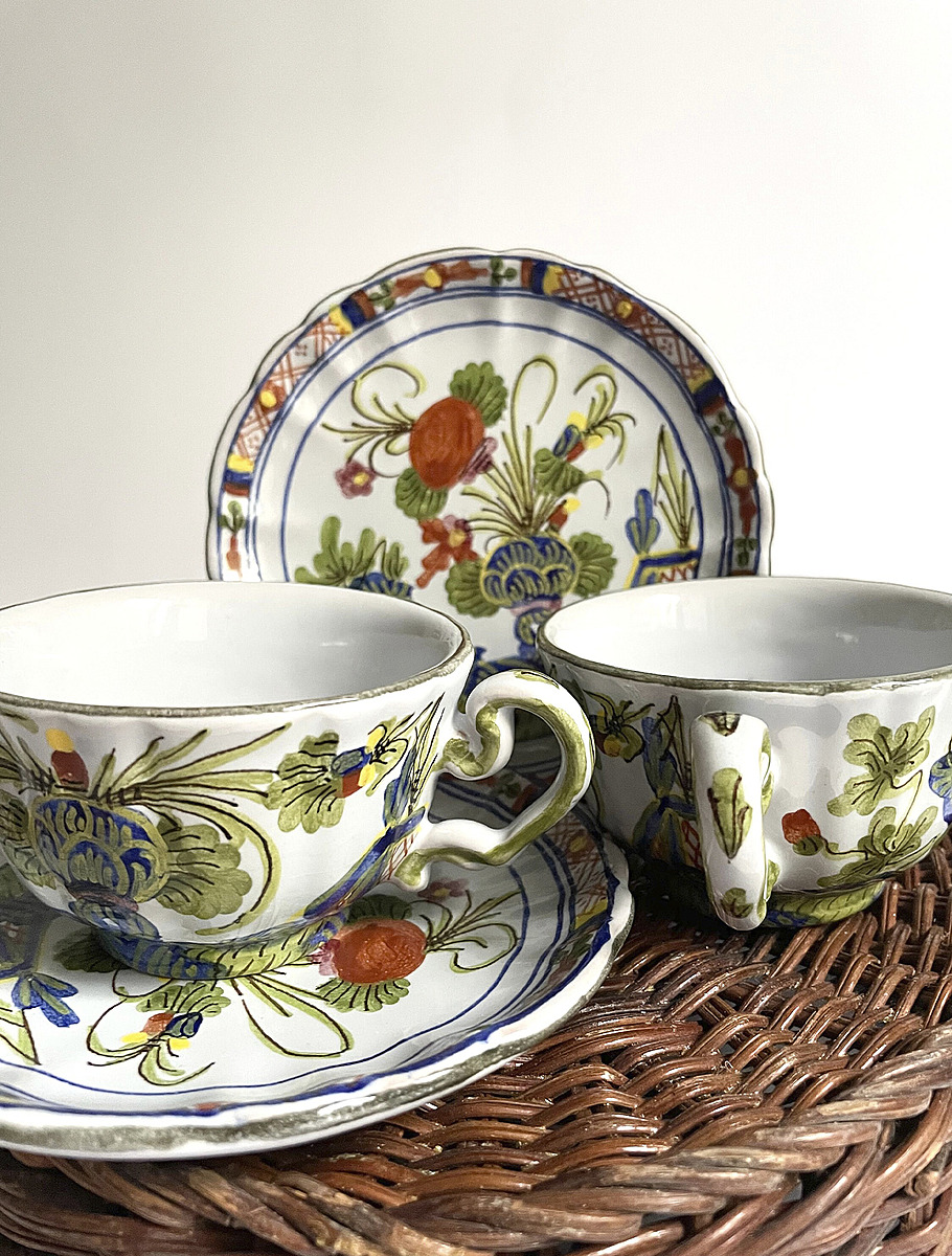 Кофейные пары из майолики