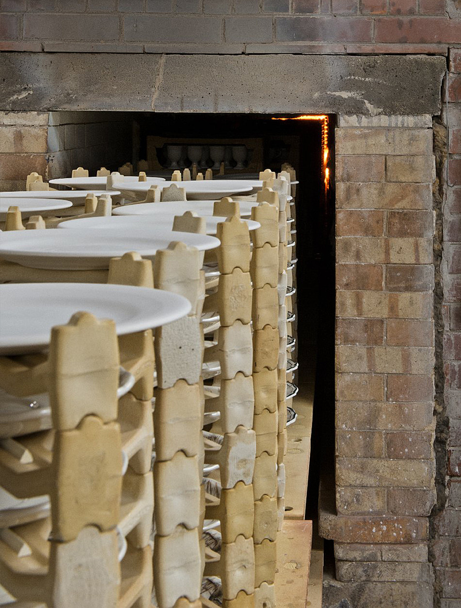 Производство фаянса — обжиг