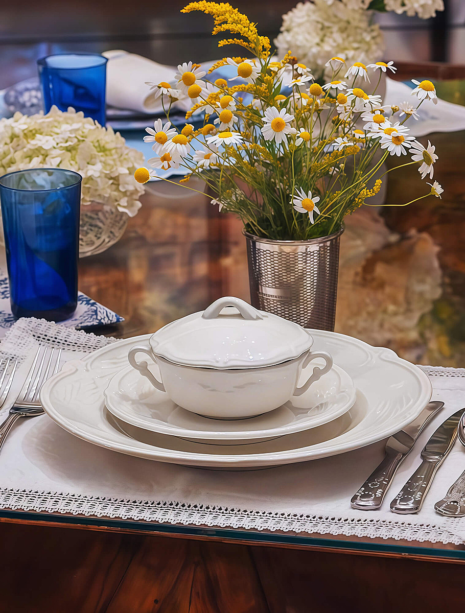 Бульонница Rocaille Blanc от Gien