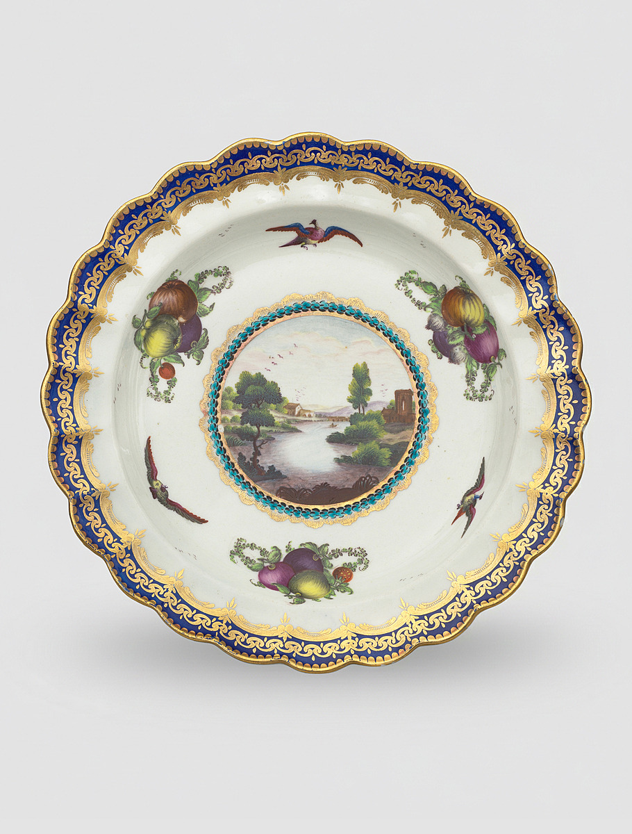Блюдце Royal Worcester 1770–1780 гг.