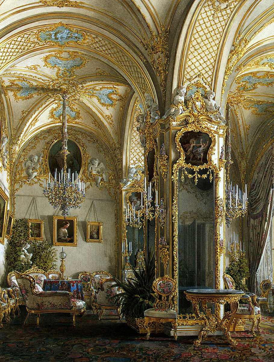 Гостиная в стиле рококо