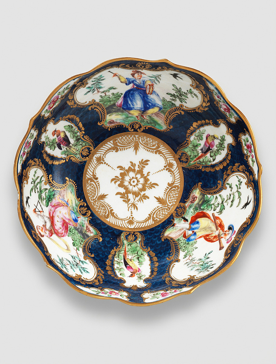 Блюдце Worcester прим. 1770 г.