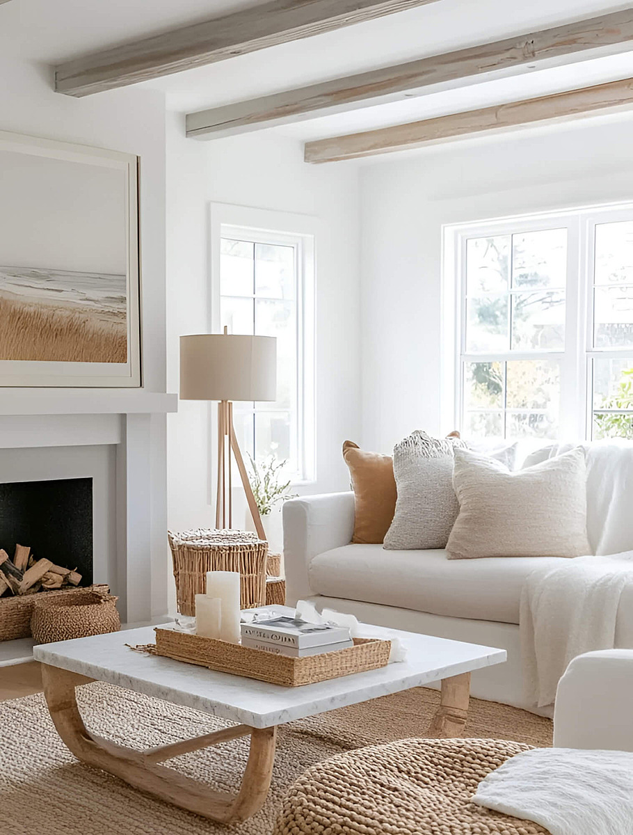 Интерьер в скандинавском стиле днём