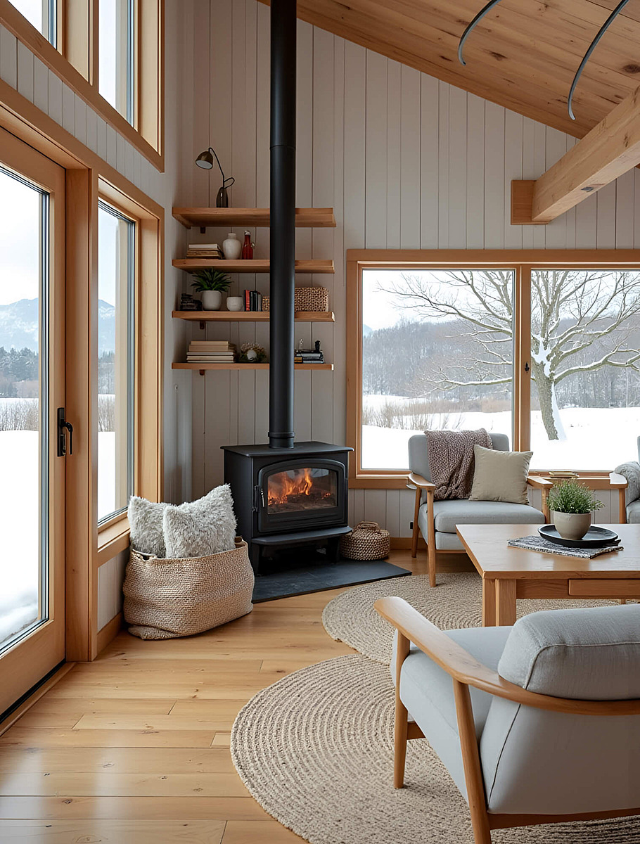 Дерево в скандинавском интерьере