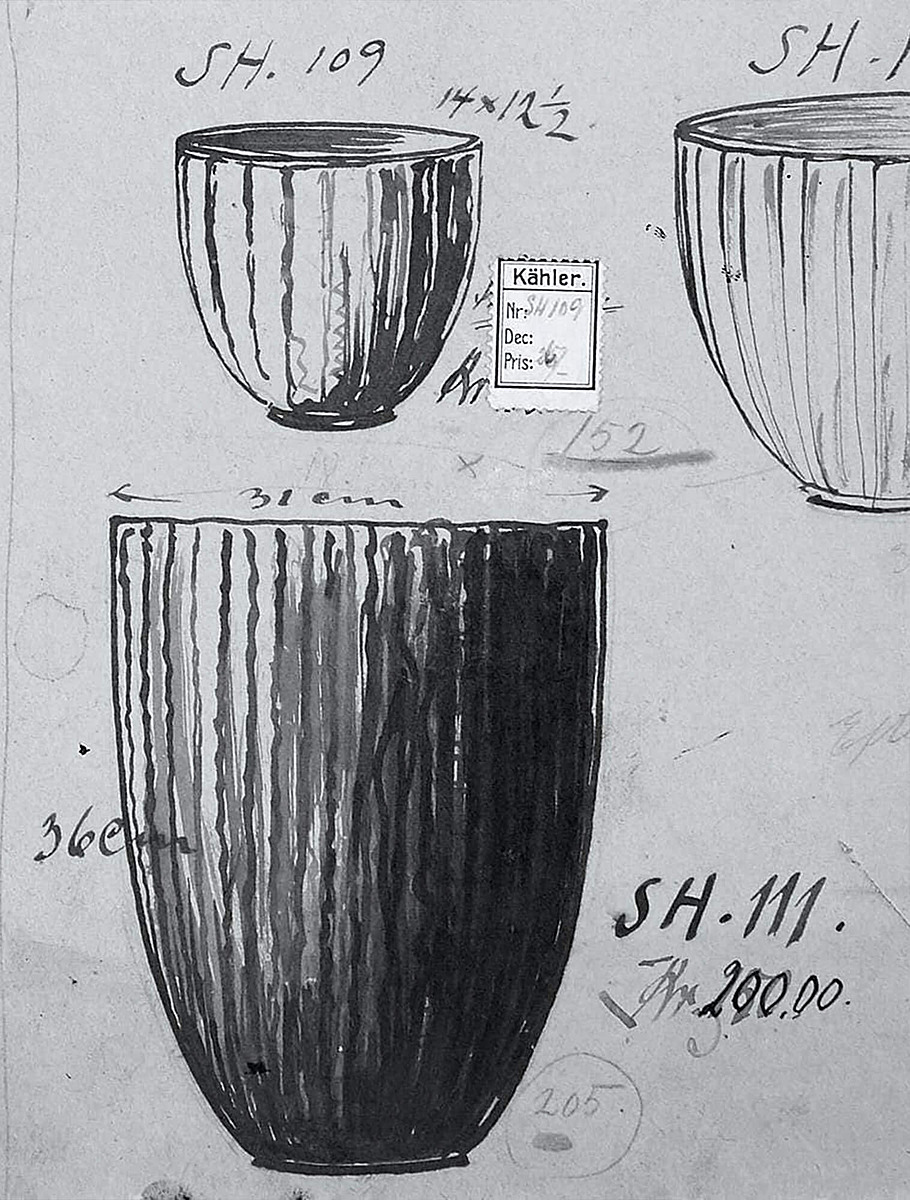 Скетч чашек Kähler
