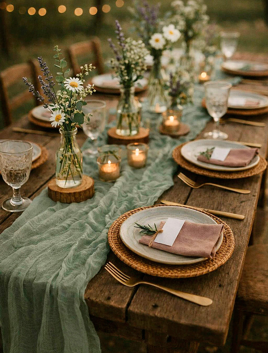 Декор стола в скандинавском стиле