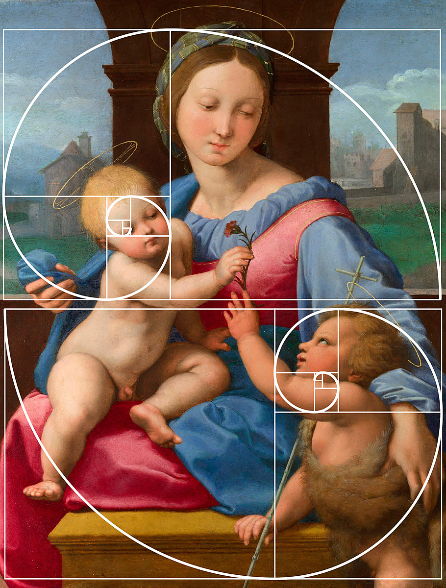 Золотое сечение на примере картины «Мадонна Альдобрандини»