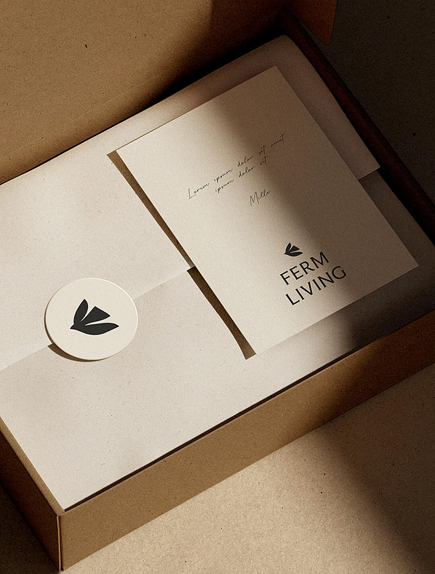 Логотип Ferm Living на упаковке