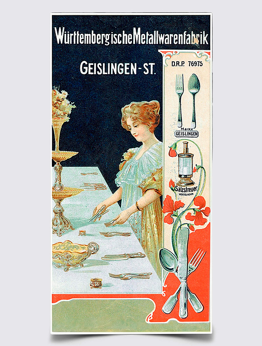 Реклама WMF 1901 года,