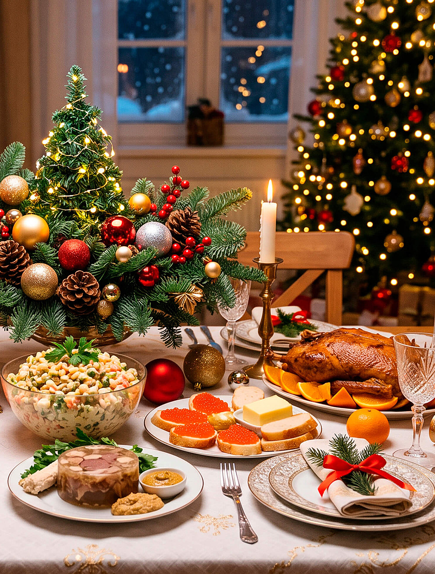 Современный праздничный стол