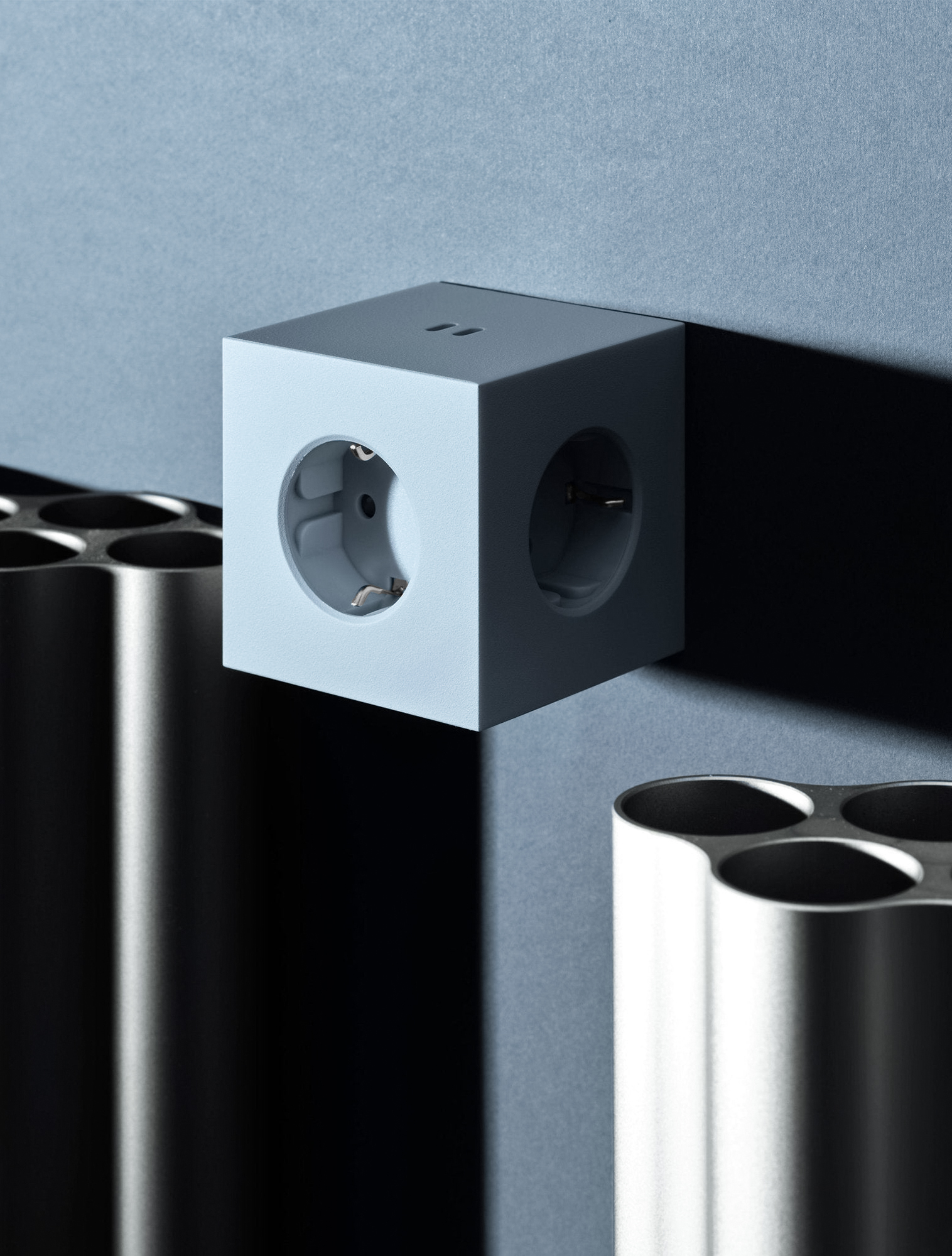 Разветвитель Square Two с USB-C и 3 розетками, 7,5х7,5 см от Avolt