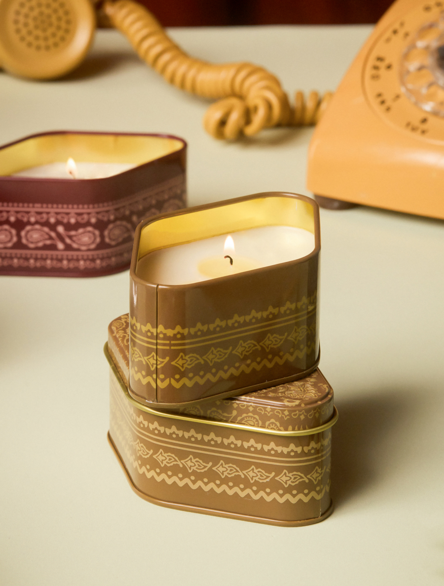 Ароматическая свеча Station Linen & Orris, 11x5 см