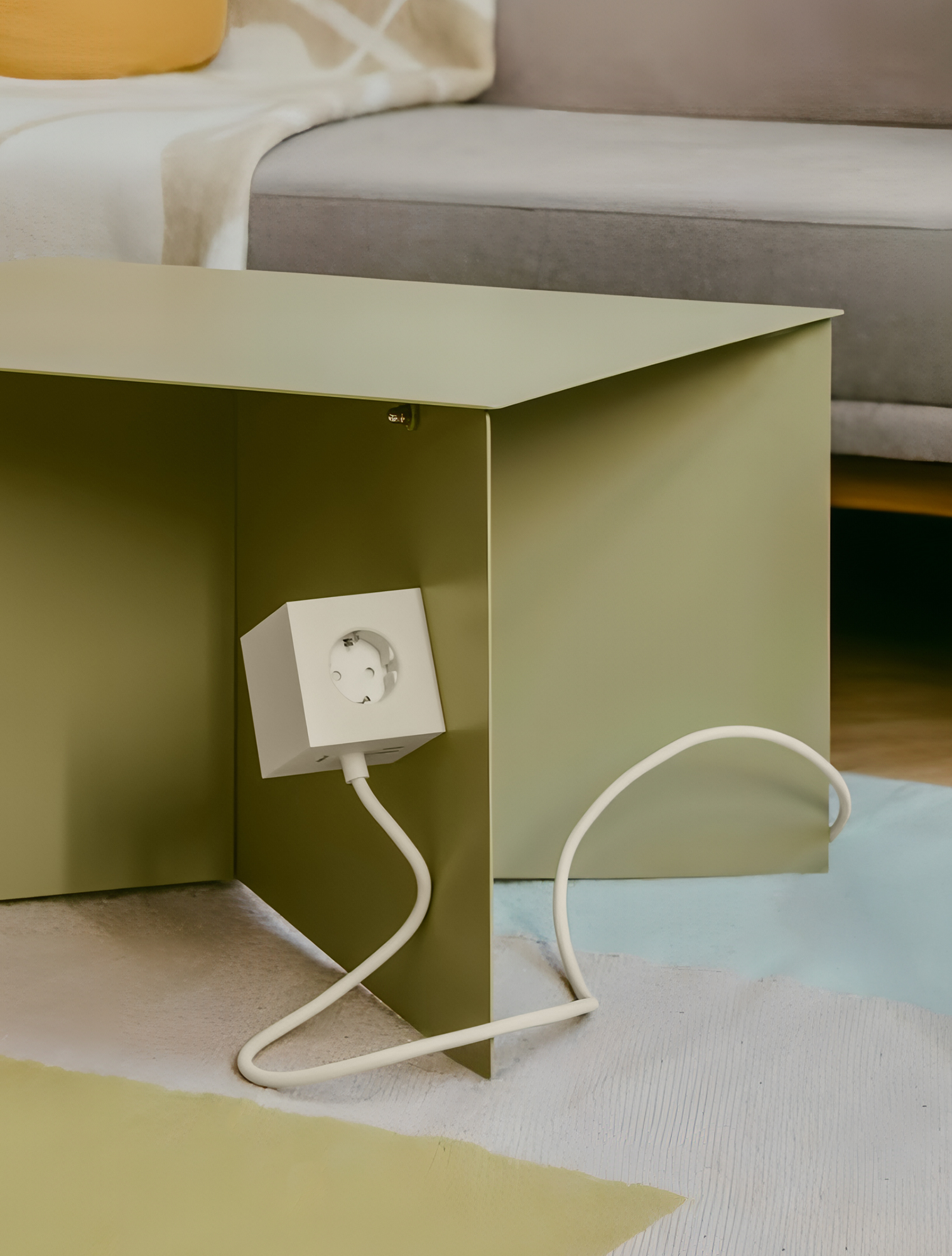 Удлинитель Square One с USB-C и 3 розетками, 1,8 м от Avolt