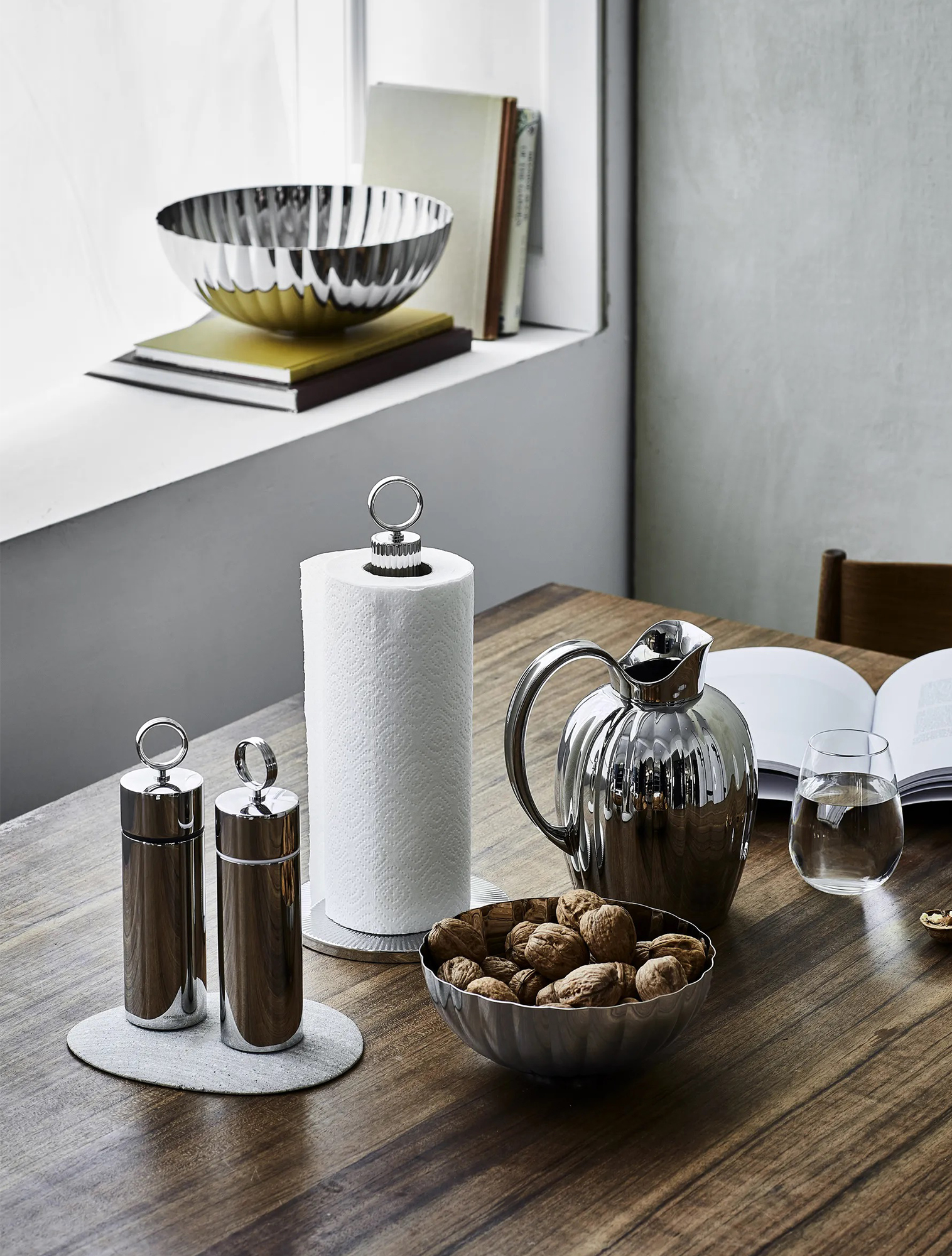 Набор из 2 мельниц для соли и перца Bernadotte, 19 см от Georg Jensen