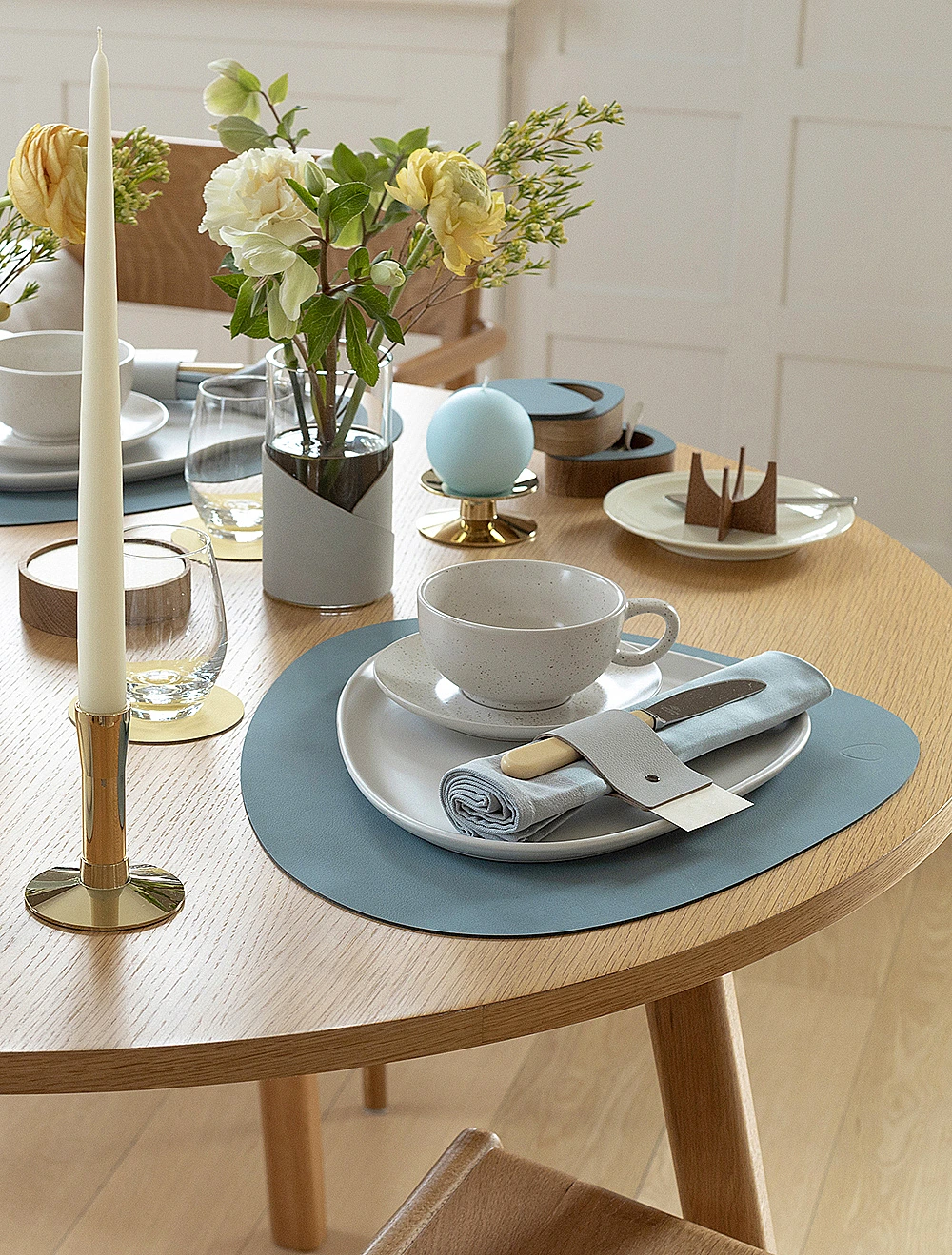 Плейсмат Curve Light Blue, 37x44 см