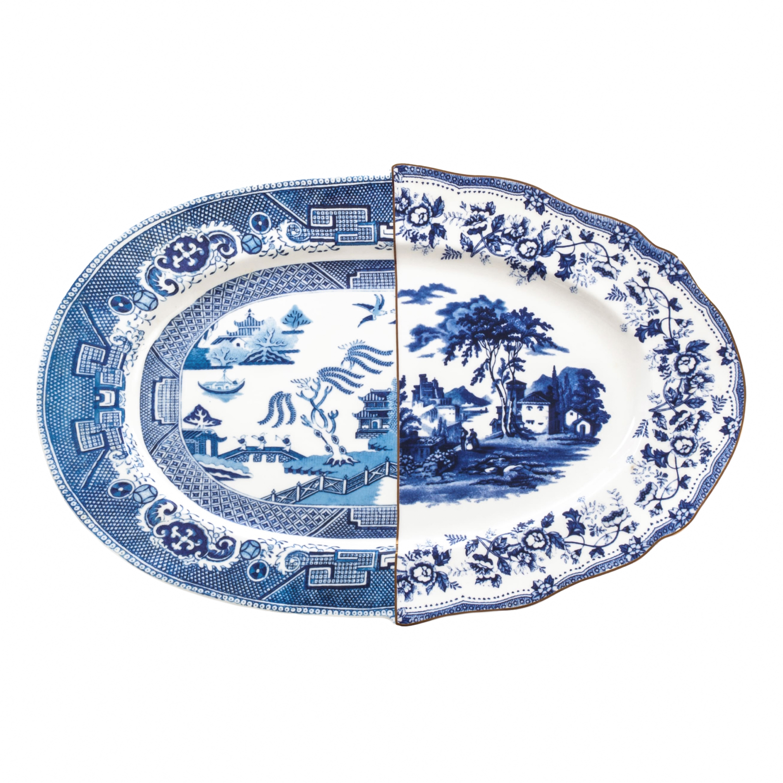 Плоское блюдо Hybrid, 37 см от Seletti