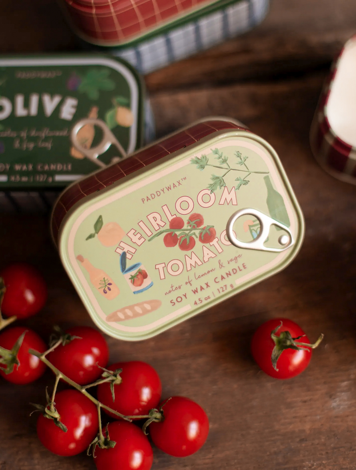 Ароматическая свеча Bistro Heirloom Tomato, 11,5x4 см от Paddywax