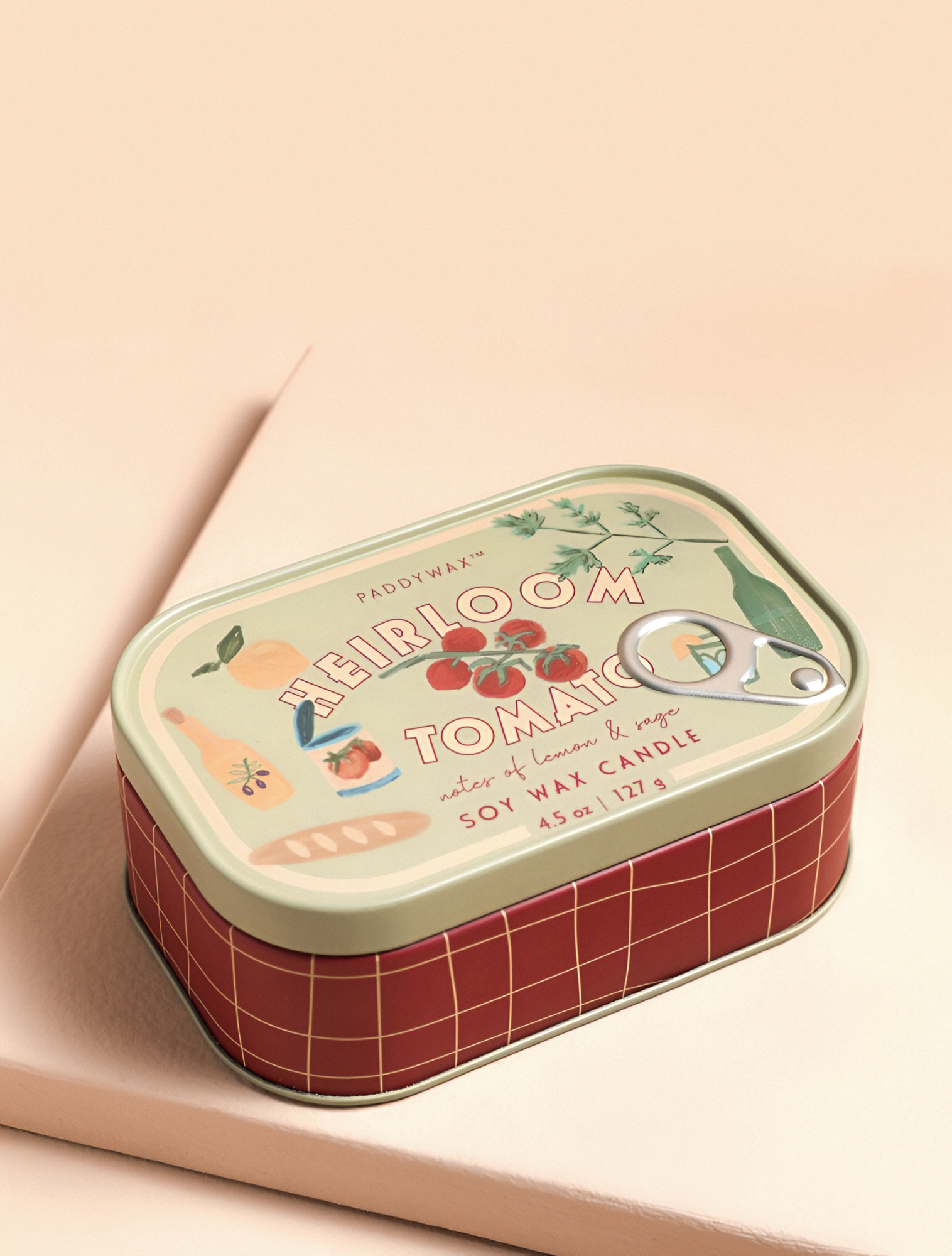 Ароматическая свеча Bistro Heirloom Tomato, 11,5x4 см от Paddywax