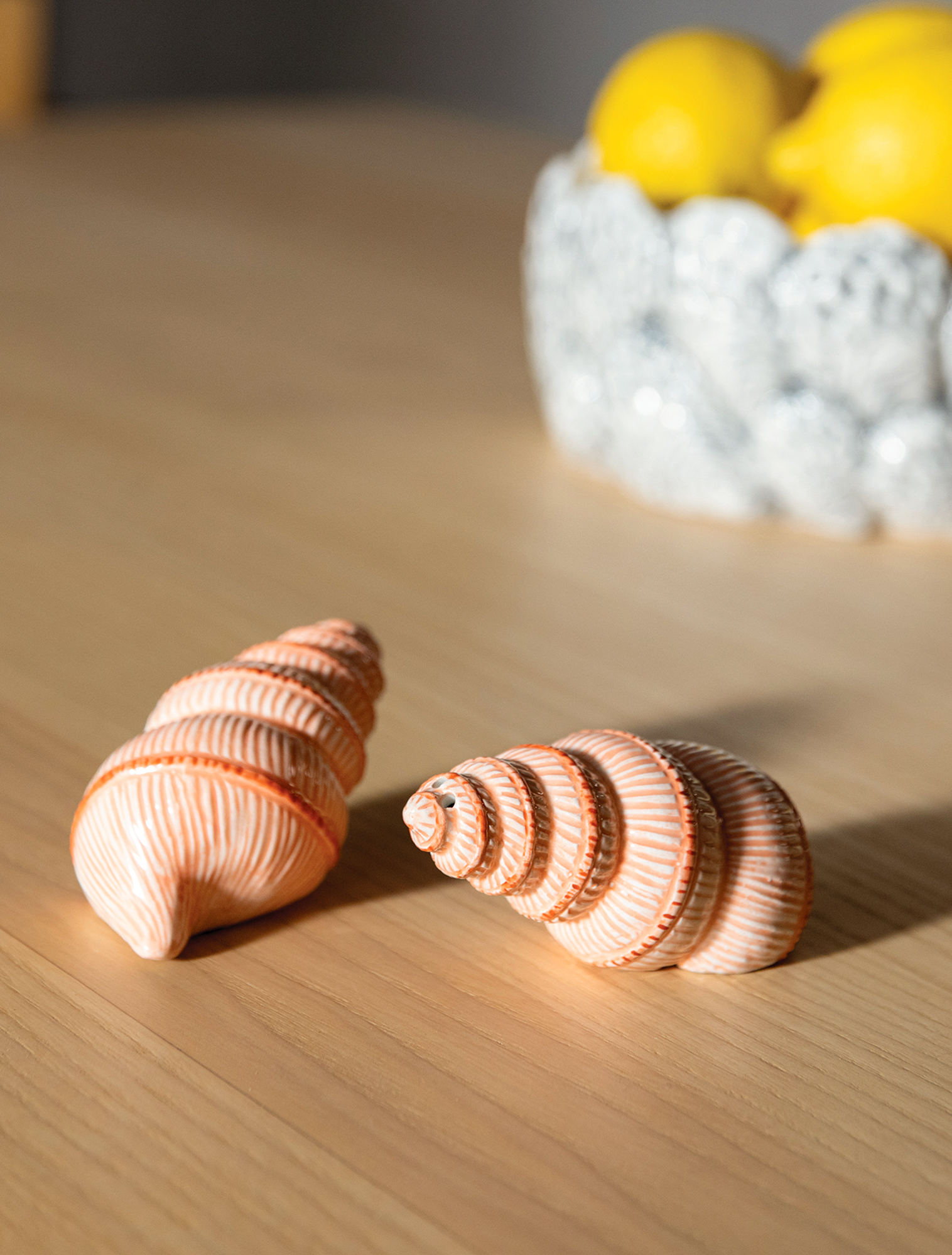 Набор из солонки и перечницы Shell, 9,5x4 см